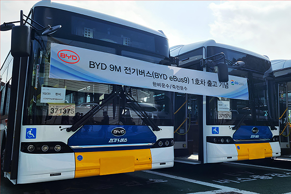 比亚迪商用车亚洲市场再布局 eBus9纯电动大巴韩国正式发布