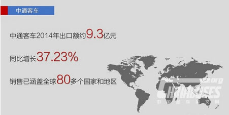 2014年出口增28% 五大客车企业海外出口情况一览